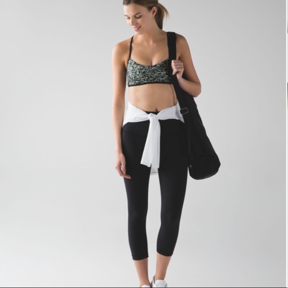 Lululemon Hot Spell Bra Mini Ripple Desert Olive